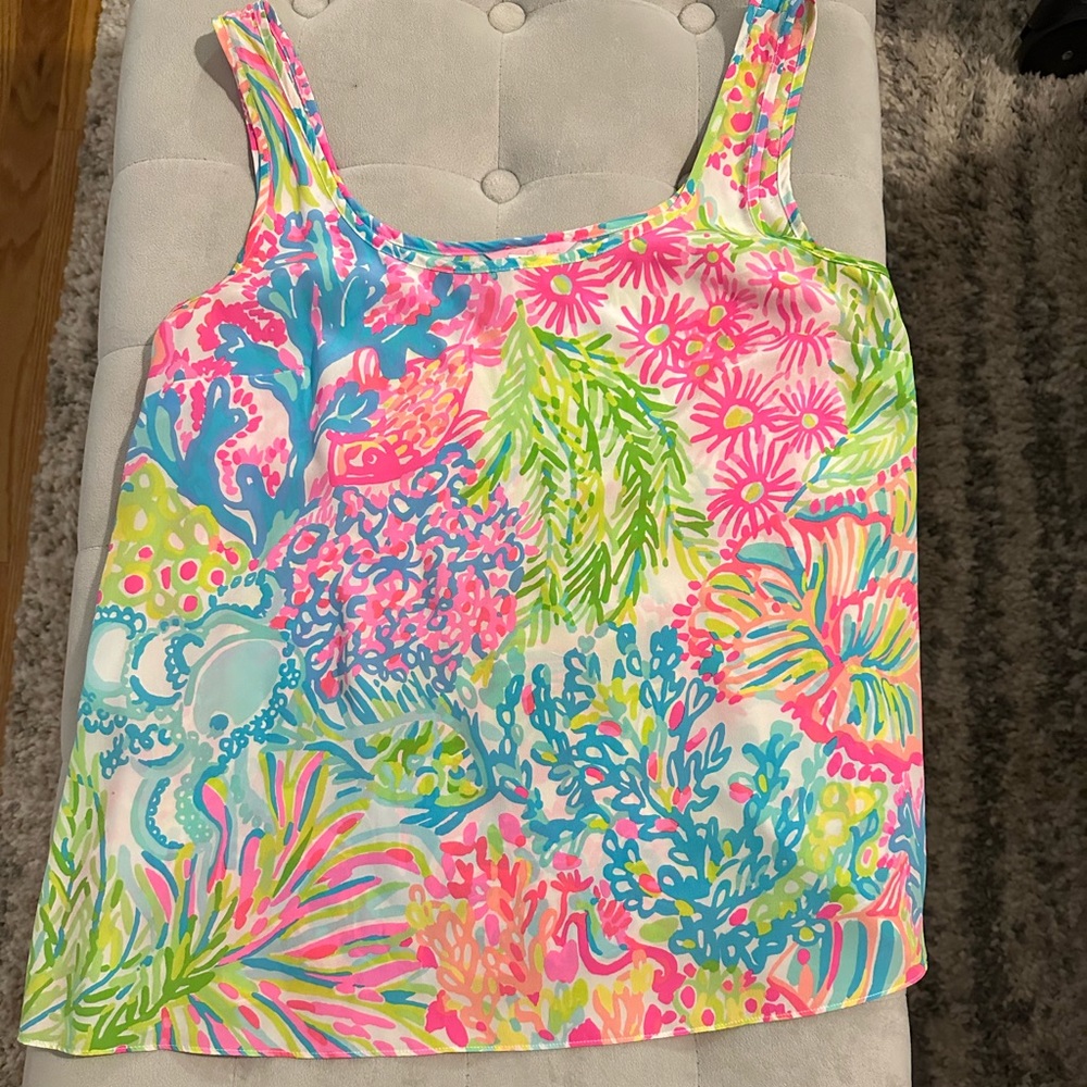 Lilly pulitzer silk tank